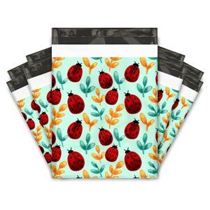 10 Colorful Ladybug Poly Mailers NEW